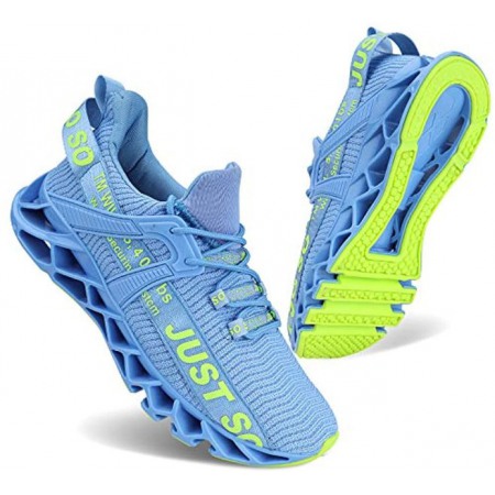 Women's Running Shoes Non Slip Athletic Sneakers Tennis Walking Shoe Light Blue